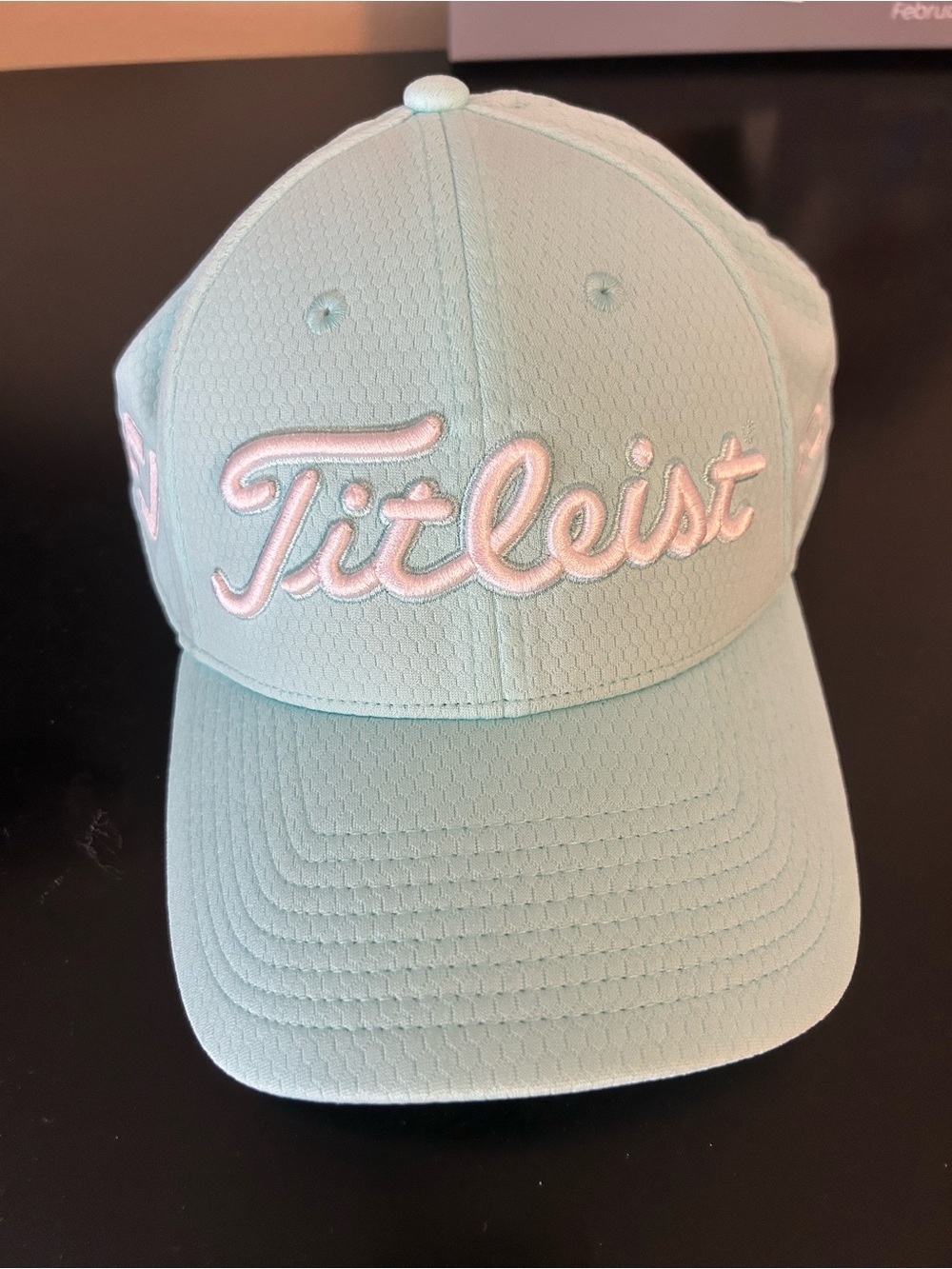 Titleist light blue Script Golf Hat